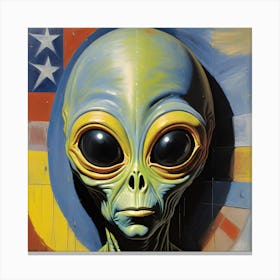 Alien Face 6 Canvas Print