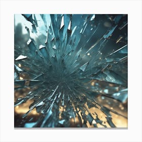 Shattered Glass 25 Canvas Print
