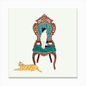 Cats At Home, Edward Penfield Canvas Print