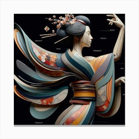 Geisha 1 Canvas Print