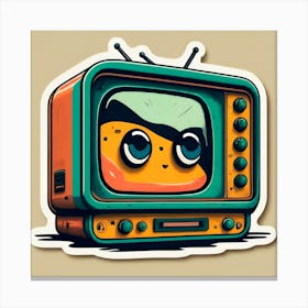 Cartoon Tv 2 Canvas Print