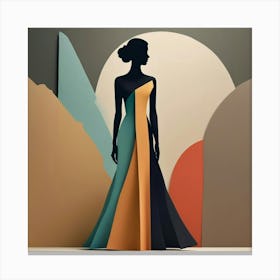 Woman In A Dress 2 Canvas Print