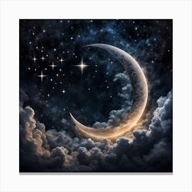 Crescent In The Sky art print 3 Canvas Print