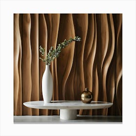 Wavy Wall 3 Canvas Print