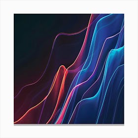 Abstract Wave Pattern 13 Canvas Print