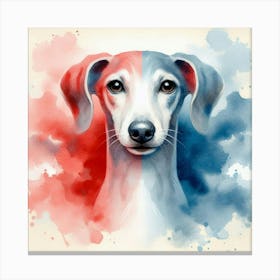 Watercolor Whippet 3 Canvas Print