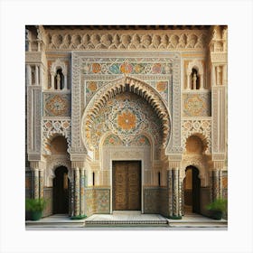 Interior Of A Mosque In Morocco44 Canvas Print