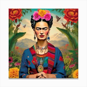 Frida Kahlo A Captivating Mexican 5 Canvas Print