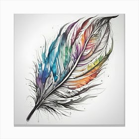 Feather Feather Feather 17 Canvas Print