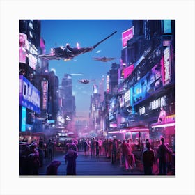 Futuristic Cityscape 3 Canvas Print