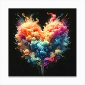 Heart Of Smoke Canvas Print