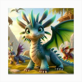 I’m a cute Dragon Canvas Print