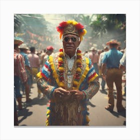 Man In A Costume 10 Canvas Print