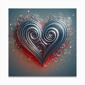 Heart Of Silver Canvas Print