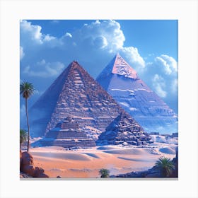 Egyptian Pyramids 1 Canvas Print