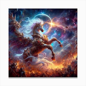 Unicorn In The Sky 2 Canvas Print