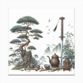 Jian Sword, China 2 Canvas Print