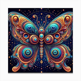 Psychedelic Butterfly Art 2 Canvas Print