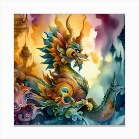 Thai Dragon 1 Canvas Print