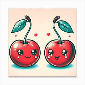 Cherry Kawaii 2 Canvas Print