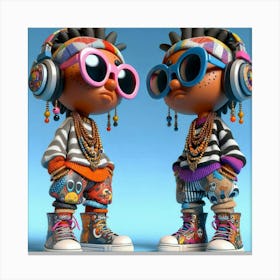 Hip Hop Kids Canvas Print