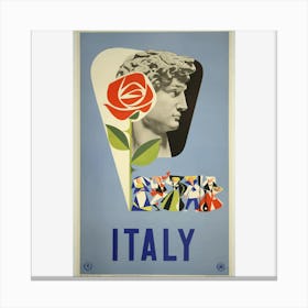 Italy Poster Canvas Print