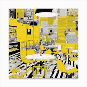 Yellow Cafe 1 Canvas Print