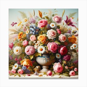 Vase with Flowers 5 Canvas Print