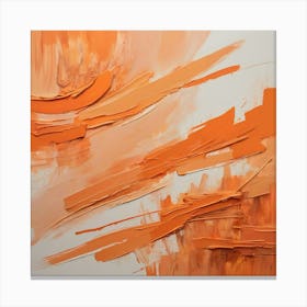 Abstract Orange Painting 5 Canvas Print