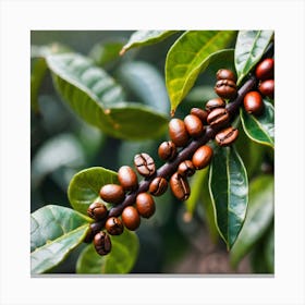 Coffee Beans On A Tree 36 Canvas Print