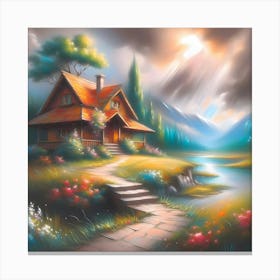 House In The Countryside 2 Canvas Print