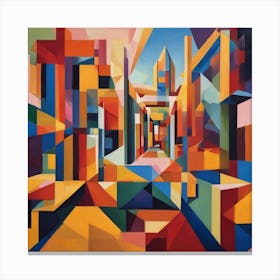 Abstract Cityscape Canvas Print