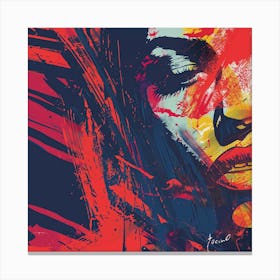 'The Face Of A Woman' Canvas Print