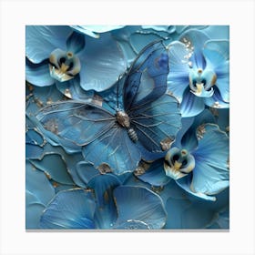 Blue Orchids 1 Canvas Print