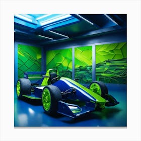 Futuristic Race Car Canvas Print