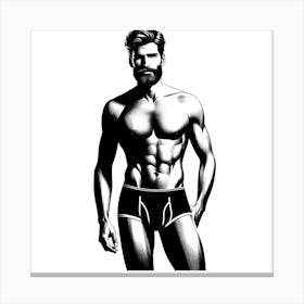 Underwear Man Canvas Print