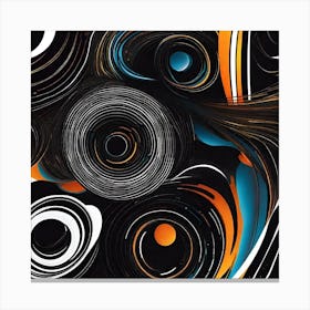 Abstract Swirls Canvas Print