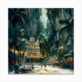 Temple In The Jungle Canvas Print