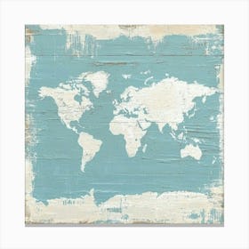 World Map Art 1 Canvas Print