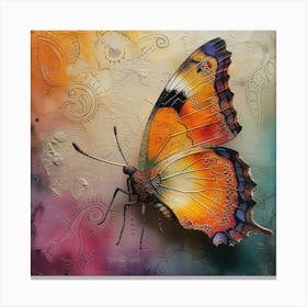 Bohemian butterfly Canvas Print