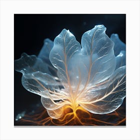 Translucent Filament Microtubule Predatory Leaf Canvas Print