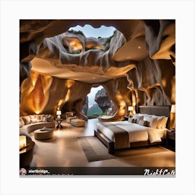 Cave Bedroom Canvas Print