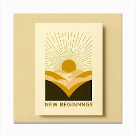 New Beginnings Canvas Print