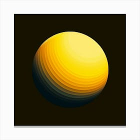 Yellow Sun Canvas Print