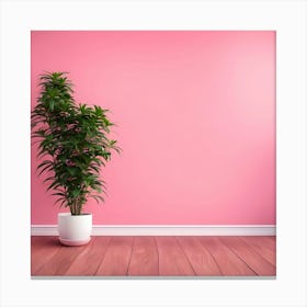 Pink Wall Canvas Print