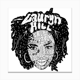 Lauryn Hill Square Canvas Print