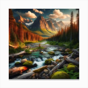 Mountain Stream 4 Canvas Print