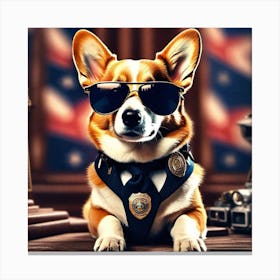 Police Dog 2 Canvas Print