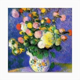 Bouquet series: Flowers In A Vase Canvas Print