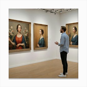 Three Portraits Of Women Canvas Print